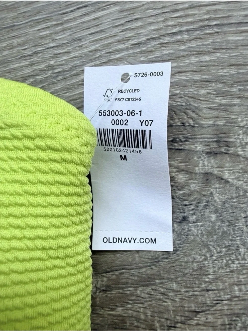 Old Navy Women’s M One Shoulder Convertible Swim Top Citrine NWT $27